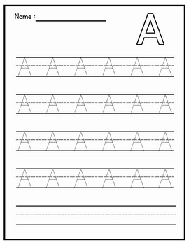 Alphabet Tracing Practice - Bundle by MissMissG | TPT