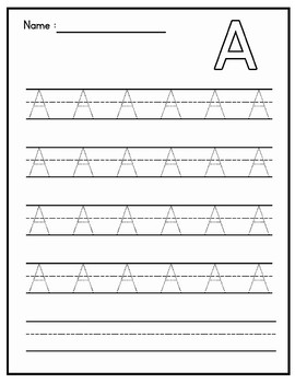 Alphabet Tracing Practice - Uppercase by MissMissG | TpT