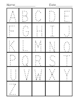 Alphabet Tracing Practice & Writing Assessment by Lovely Little Achievers