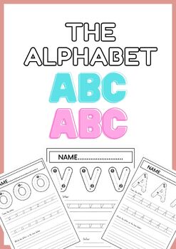 Preview of Alphabet Tracing Sheet Printable ABC Practice Alphabet Printing Letter Formation