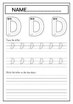Alphabet Tracing Sheet Printable ABC Practice Alphabet Printing Letter ...