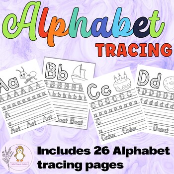Alphabet Tracing Sheets ABC Tracing Handwriting Practice for Early ...