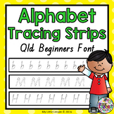 Alphabet Tracing Strips QLD Beginners Font