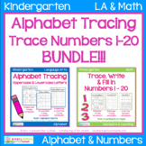 Alphabet Tracing & Trace Numbers 1-20 - the BUNDLE!!!