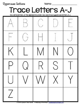Alphabet Tracing Worksheets - Uppercase & Lowercase Letters | TpT