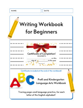 Preview of Writing Workbook for Beginners