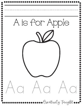 Alphabet Tracing Worksheet by Creatively Taught | TPT