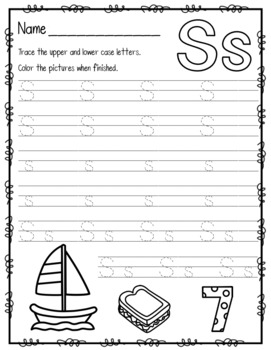 alphabet tracing worksheets by kindercounts1 teachers pay teachers