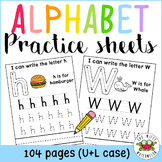 Tracing and Writing the Alphabet Worksheets