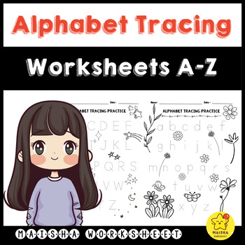 Preview of Alphabet Tracing Worksheets A-Z