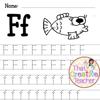 alphabet tracing worksheets a z by that creative teacher tpt