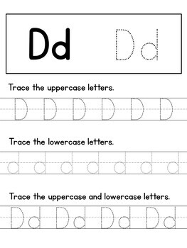 Alphabet Tracing Worksheets A-Z, Handwriting Letters Tracing Trace ...