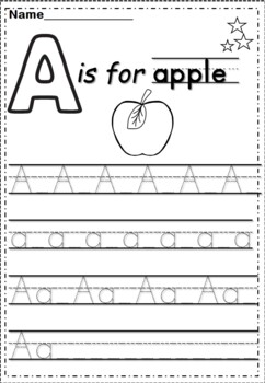 Alphabet Tracing Worksheets - Alphabet Tracing Practice - Kindergarten