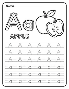 Alphabet Tracing Worksheets - Farm Theme by Sophia Elizabeth | TPT