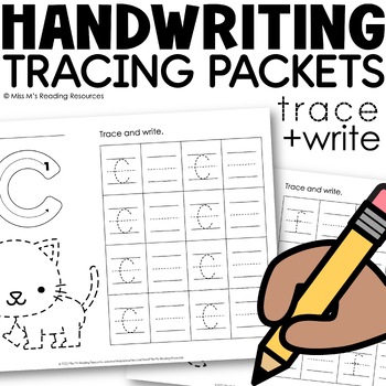 Preview of Handwriting Practice Letter Tracing Worksheets | Alphabet Tracing