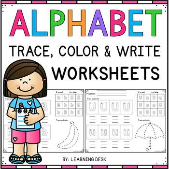 Alphabet Tracing Worksheets: Letter A to Z Recognition Worksheets