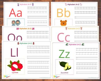 Alphabet Tracing Worksheets Upper and Lowercase | TPT