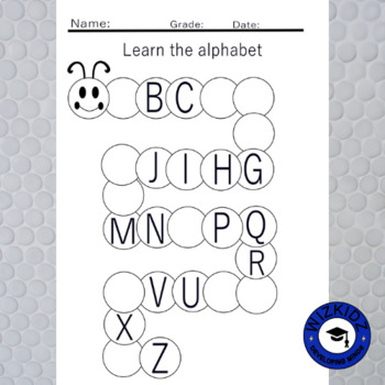 Alphabet Tracing | Worksheets Uppercase Letters by WIZKIDZ | TPT