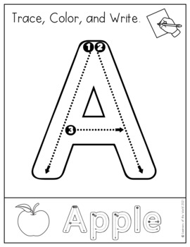 Preview of Alphabet Tracing Worksheets Uppercase & Lowercase Letters