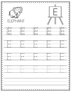 alphabet tracing worksheets uppercase and lowercase by missmissg