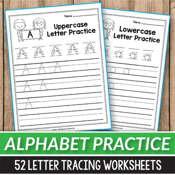 Letter Tracing Alphabet A-Z: Handwriting Workbook and Practice for