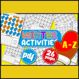 Alphabet Tracing & Writing A-Z for Kids - Winter Alphabet A to Z