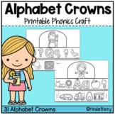 Alphabet Tracing Writing Crowns | Prek and Kindergarten Phonics