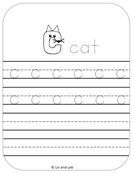 Alphabet Tracing Zoo Animal Phonics- Lowercase by Liv and Leb | TPT