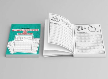Preview of Alphabet Tracing and Coloring Book