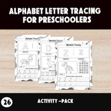 Alphabet Tracing and Coloring Book: Printable Worksheets f