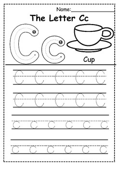 Alphabet Tracing and Coloring Worksheet - Upper and Lower Case Letters