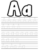 Alphabet Tracing and Coloring Worksheets