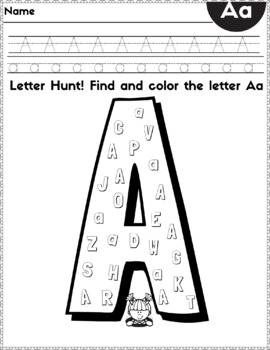 Alphabet Tracing and Hunting Letter by PICHA STUDIO | TPT