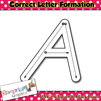 Alphabet Tracing letters: D'Nealian Style correct letter formation font ...