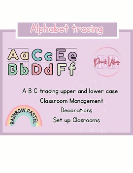 Preview of Alphabet Tracing posters upper - lower case