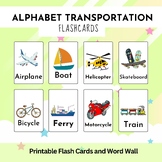 Transportation Alphabet Flashcards, Transportation literac
