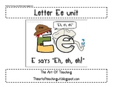 Alphabet Unit: Letter Ee and Magic E