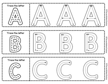 Preview of Letter Formation Handwriting Without Tears | Alphabet Upper Case Tracing Strips