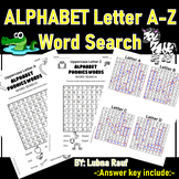 Alphabet Uppercase Letter A to Z Phonics Word Search/word 