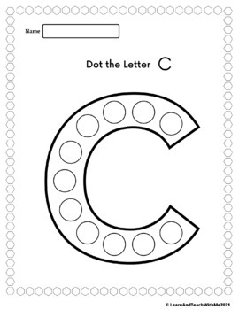 Alphabet Uppercase Letters Dot Marker Pages Activity | TpT