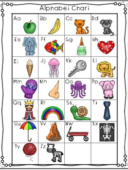 Alphabet & Vowel Chart Freebie | TPT