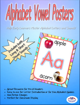 English Vowel Sounds Teacher Educational School Classroom Childrens Poster A2 