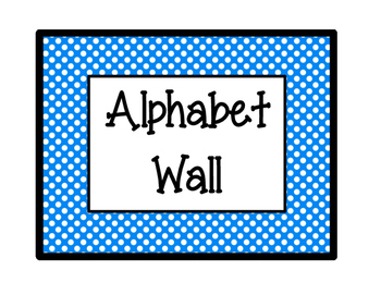 Preview of Alphabet Wall