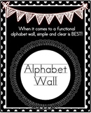 Alphabet Wall- Black Polka Dots with Real Photos