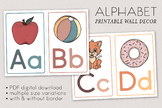 Alphabet Wall Decor Printable for Homeschool Preschool Kin
