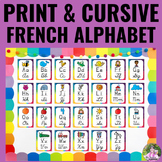 French Print AND Cursive Alphabet Posters