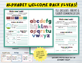 Alphabet Welcome Back Flyer & Poster Bundle Discount in de