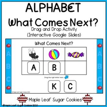 Preview of Alphabet - What Comes Next - Drag and Drop - Letters Slides