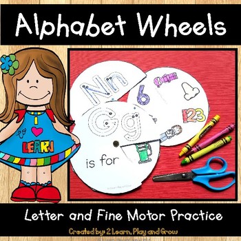 Preview of Letter Sounds and Letter Recognition Alphabet Wheels