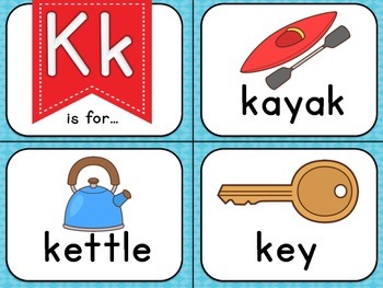Alphabet Word Cards- Letter of the Week! by Amanda Cady | TpT